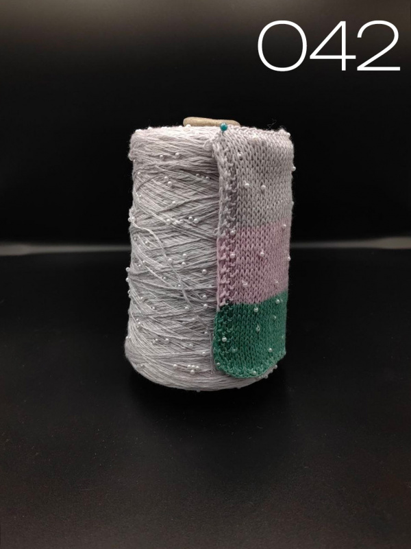 БЕЯД ЯРН*BEAD YARN 042 жемчужный