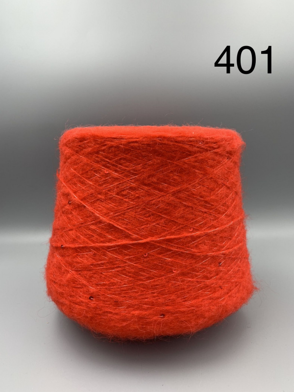 МОХЕР С ПАЙЕТКАМИ 401 алый