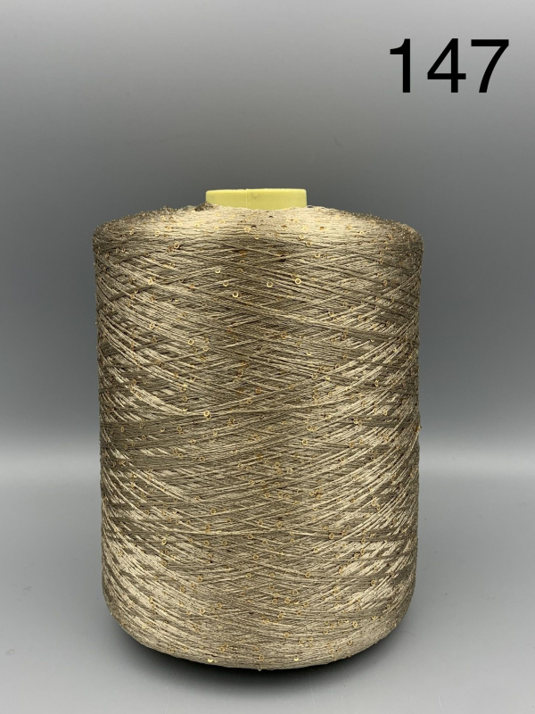 ПАЙЕЛЕТТЕС * PAILLETTES 147 беж, пайетка золото