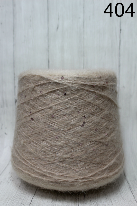 МОХЕР С ПАЙЕТКАМИ 404 беж холодный